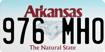 AR license plate 976MHO