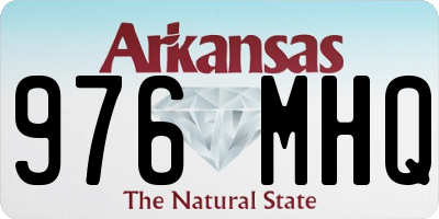 AR license plate 976MHQ