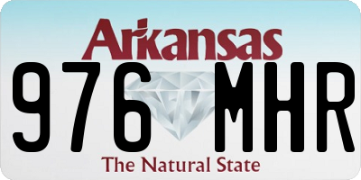 AR license plate 976MHR