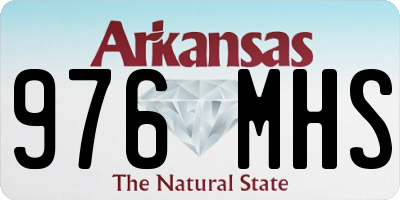 AR license plate 976MHS