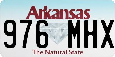 AR license plate 976MHX