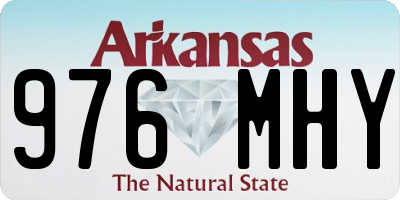 AR license plate 976MHY