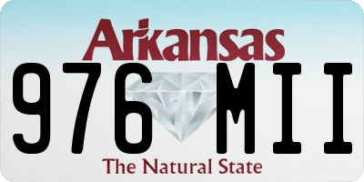 AR license plate 976MII
