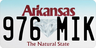 AR license plate 976MIK