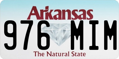 AR license plate 976MIM
