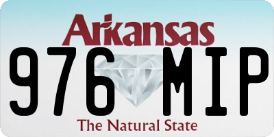 AR license plate 976MIP