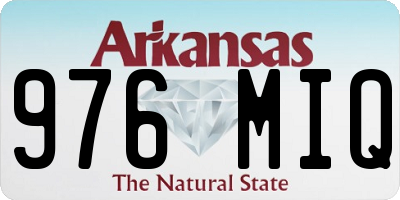 AR license plate 976MIQ