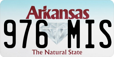 AR license plate 976MIS