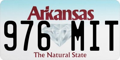 AR license plate 976MIT