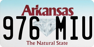 AR license plate 976MIU