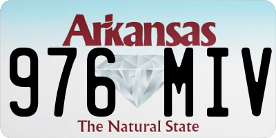 AR license plate 976MIV