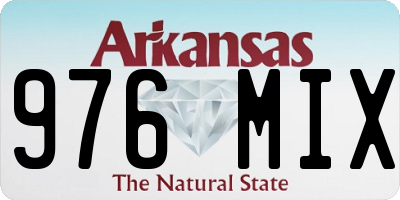 AR license plate 976MIX