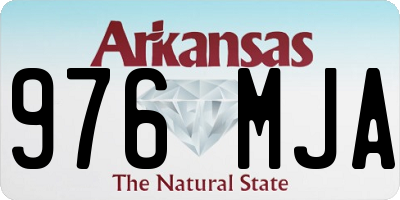 AR license plate 976MJA