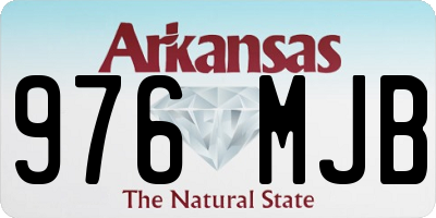 AR license plate 976MJB