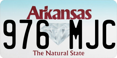 AR license plate 976MJC