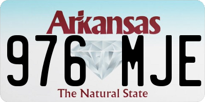 AR license plate 976MJE