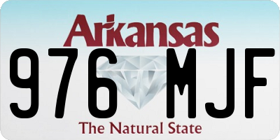 AR license plate 976MJF