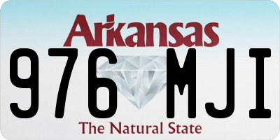 AR license plate 976MJI