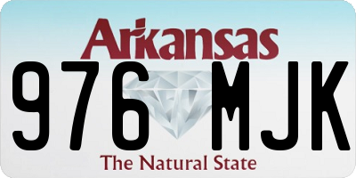 AR license plate 976MJK