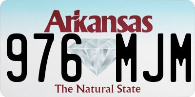 AR license plate 976MJM