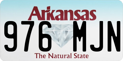 AR license plate 976MJN