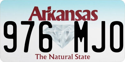 AR license plate 976MJO