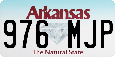 AR license plate 976MJP