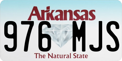 AR license plate 976MJS