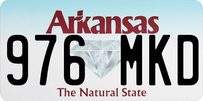 AR license plate 976MKD