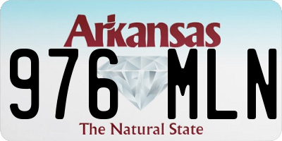 AR license plate 976MLN