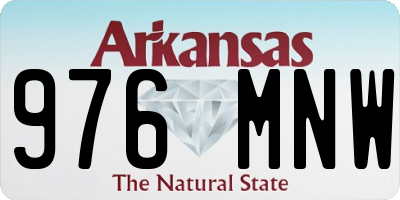 AR license plate 976MNW