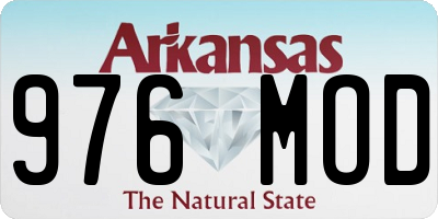 AR license plate 976MOD