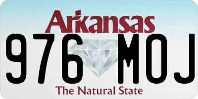 AR license plate 976MOJ