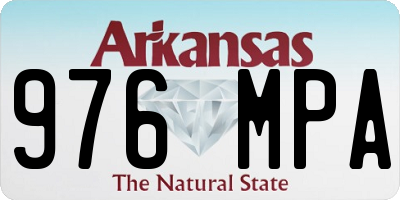 AR license plate 976MPA