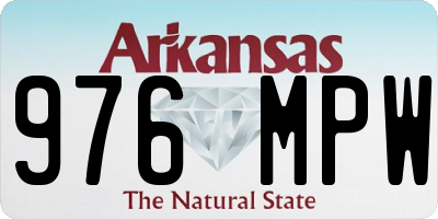 AR license plate 976MPW