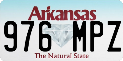 AR license plate 976MPZ