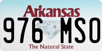 AR license plate 976MSO
