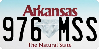 AR license plate 976MSS