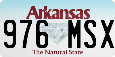 AR license plate 976MSX