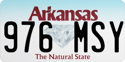 AR license plate 976MSY