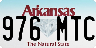 AR license plate 976MTC