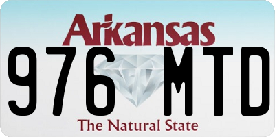 AR license plate 976MTD