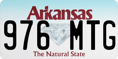 AR license plate 976MTG