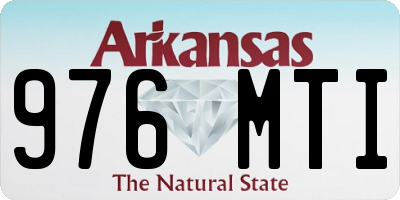 AR license plate 976MTI