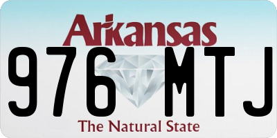 AR license plate 976MTJ