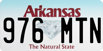 AR license plate 976MTN