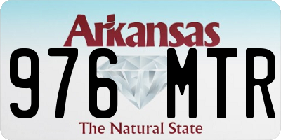AR license plate 976MTR