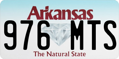 AR license plate 976MTS