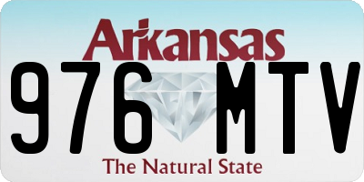 AR license plate 976MTV