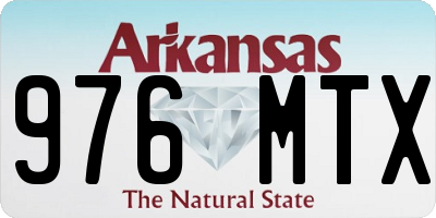 AR license plate 976MTX